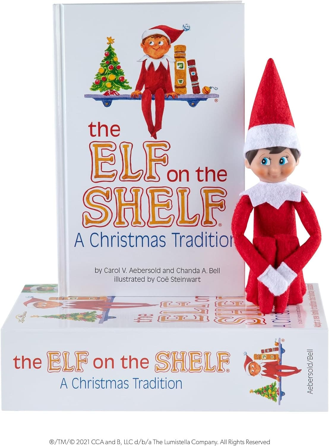The Elf on the Shelf: A Christmas Tradition - Girl Scout Elf with Blue Eyes