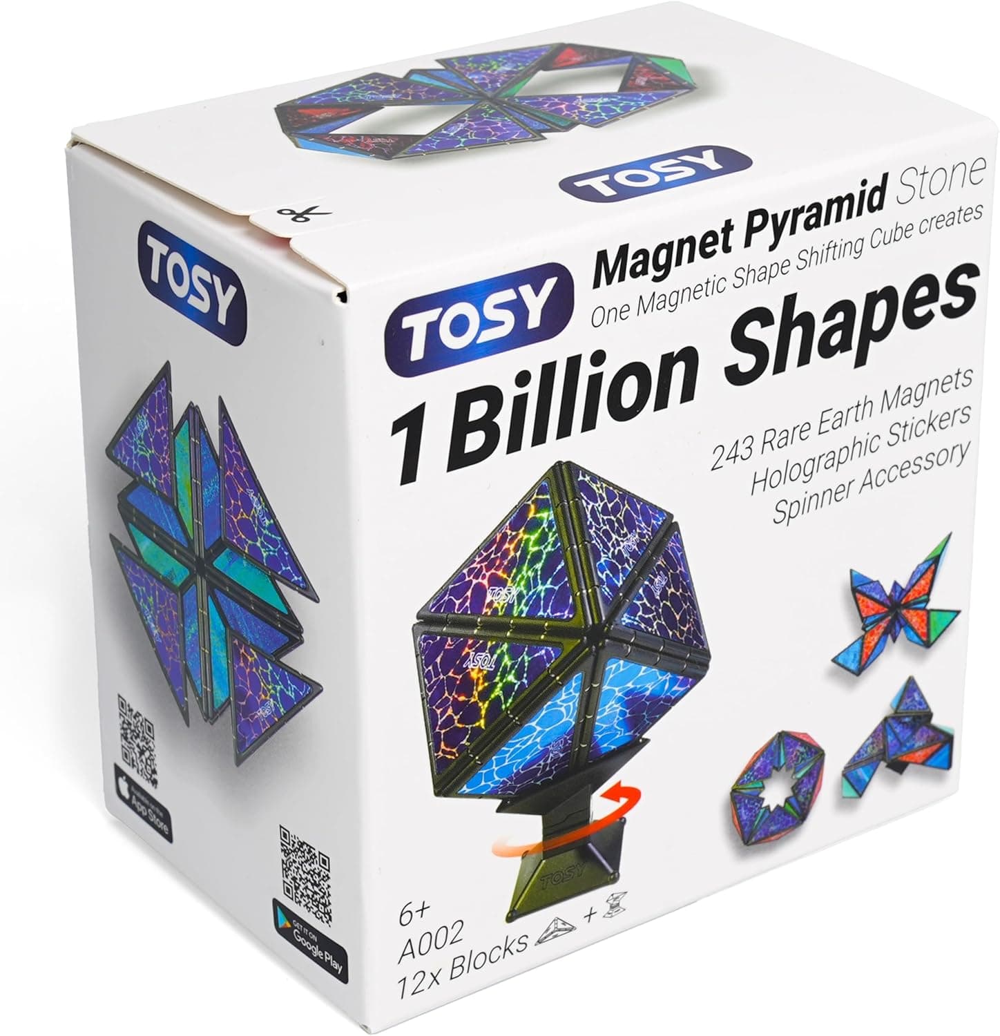 Holographic Magnetic Pyramid Puzzle Cube