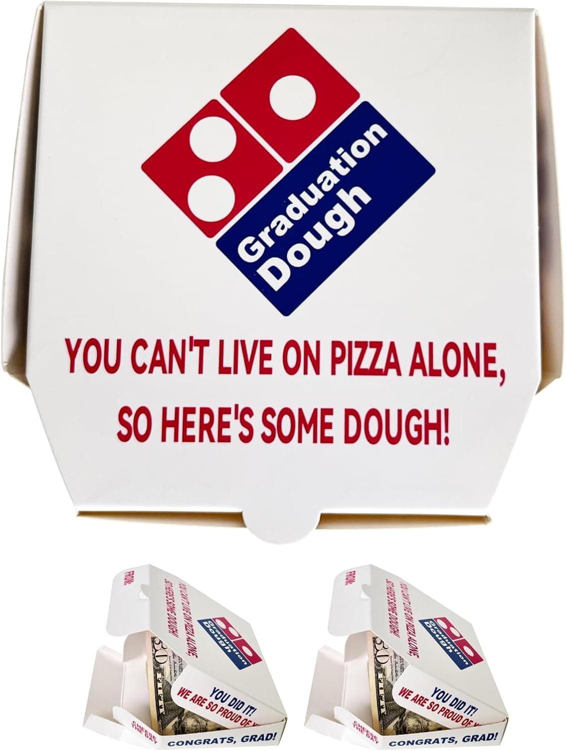 Pizza Box Graduation Money Gift Box - Image 1