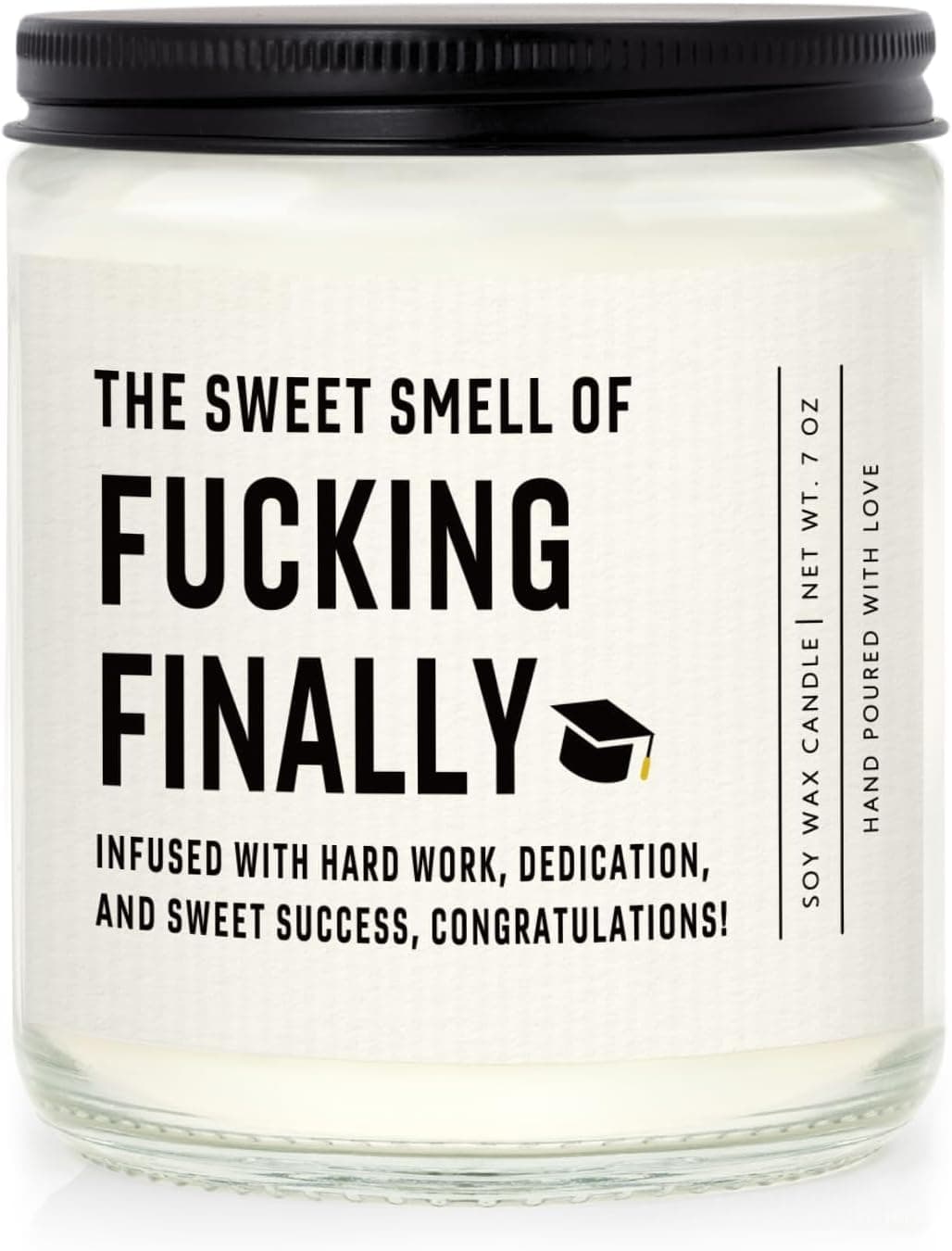 Funny Lavender Scented Graduation Candle