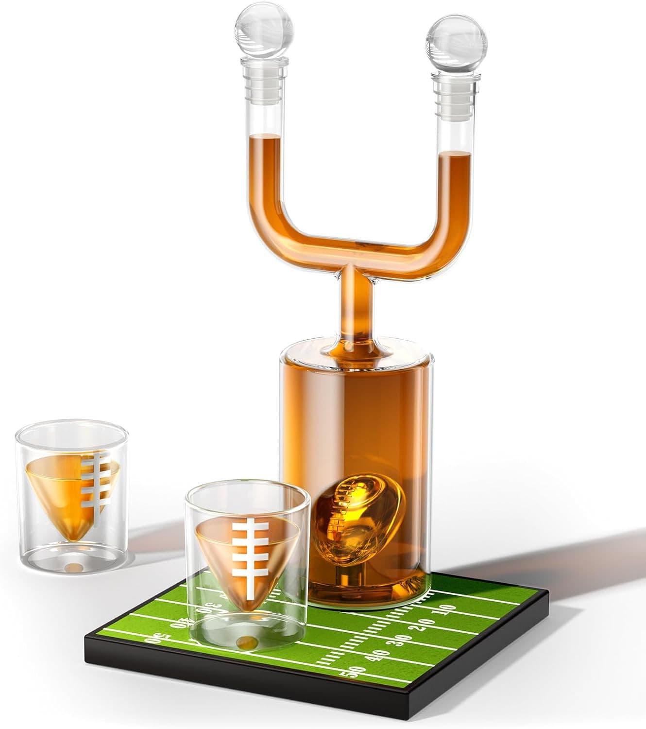 Football Whiskey Decanter Set