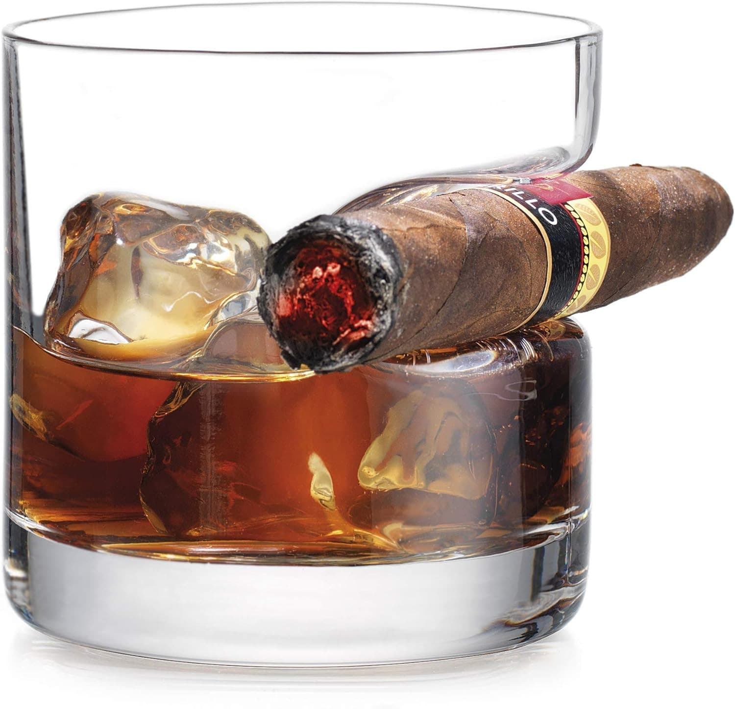 Cigar Holder Whiskey Glass