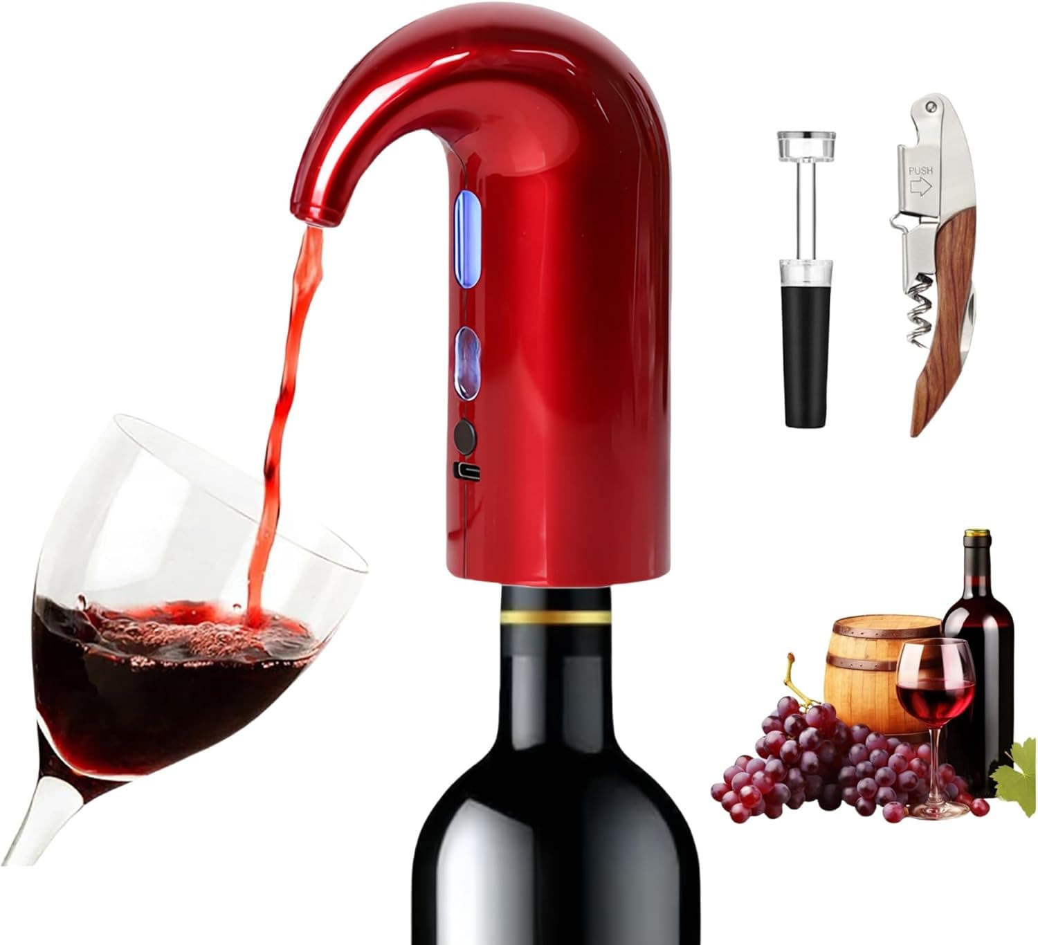 Colorful Electric Wine Aerator