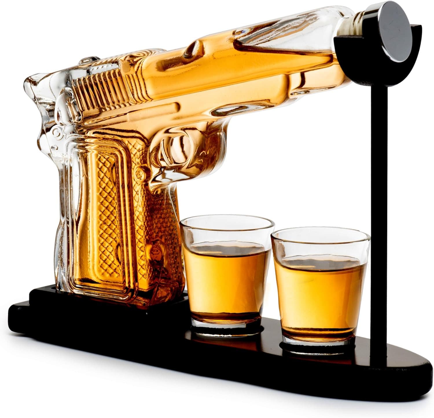 9 Oz Whiskey Gun Decanter Set with Glass